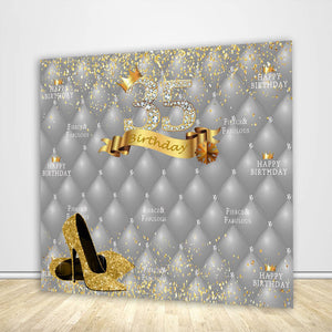 35th Birthday Step & Repeat Backdrop-ubackdrop