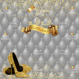 35th Birthday Step & Repeat Backdrop-ubackdrop