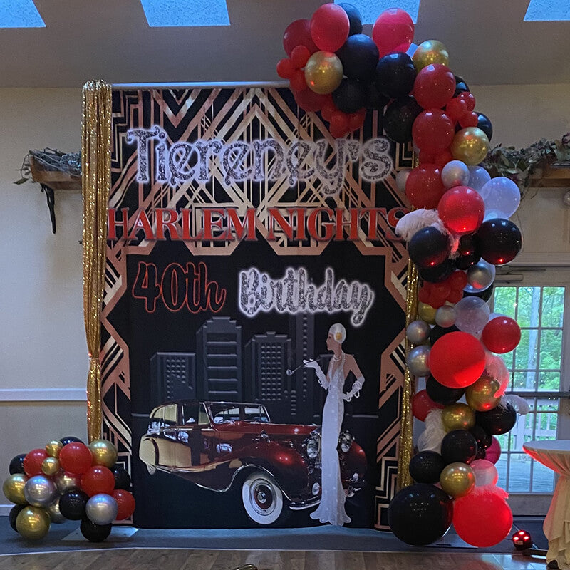 40th Birthday Party Backdrop-ubackdrop