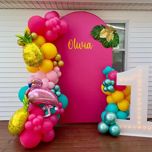 4x7ft Chiara Arched Backdrop Frame Custom Arched Wall Backdrop Cover for Party Decoration-ubackdrop