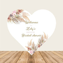 Load image into Gallery viewer, 6.5ft Party &amp; Hoop Balloon Heart Shape Loop Flower Arch Photo Booth Backdrop Stand Heart Backdrop-ubackdrop