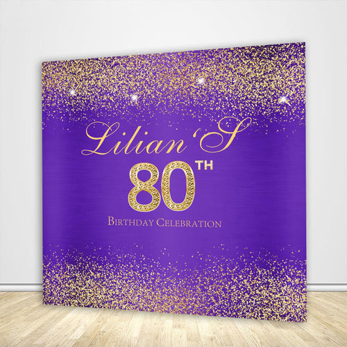 80th Birthday Backdrop-ubackdrop