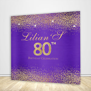 80th Birthday Backdrop-ubackdrop