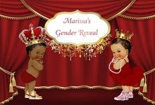Load image into Gallery viewer, Prince or Princess Gender Reveal Backdrop - Designed, Printed &amp; Shipped-ubackdrop
