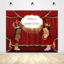 Load image into Gallery viewer, Prince or Princess Gender Reveal Backdrop - Designed, Printed &amp; Shipped-ubackdrop