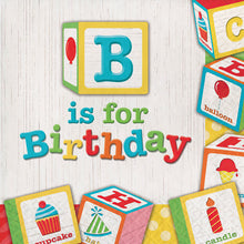 Load image into Gallery viewer, B Is For Birthday Backdrop-ubackdrop