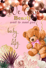 Load image into Gallery viewer, Teddy Bear Baby Shower Theme Backdrop-ubackdrop