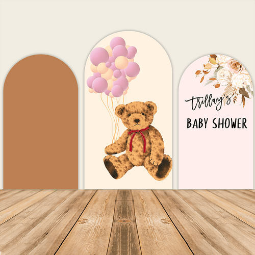 Bear Theme Chiara Backdrop Arched Wall Covers ONLY-ubackdrop