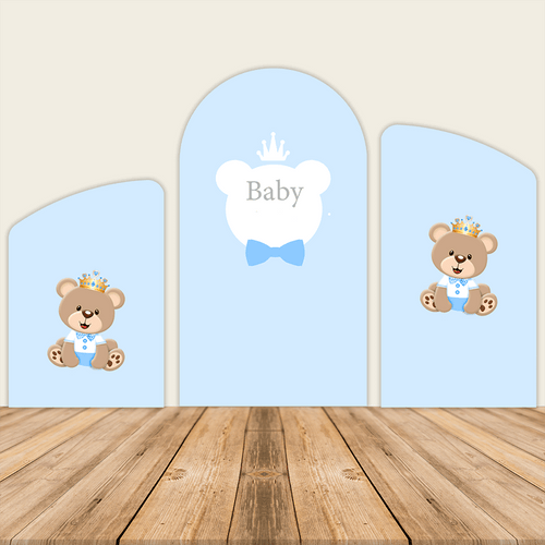 Bear Theme Chiara Backdrop Arched Wall Covers ONLY-ubackdrop