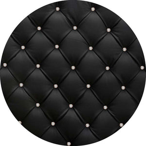 Black Stereo Birthday Round Backdrop-ubackdrop