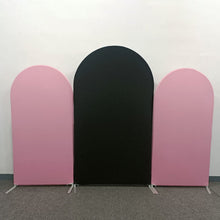 Load image into Gallery viewer, Black Pink Arch Wall Covers Birthday Party Decoration-ubackdrop