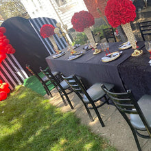 Load image into Gallery viewer, Black and White Stripes Chiara Backdrop Arched Wall Covers ONLY-ubackdrop