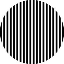 Load image into Gallery viewer, Black and White Stripes Round Backdrop-ubackdrop