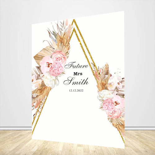 Boho Arch Wedding Backdrop Bridal Shower Banner-ubackdrop