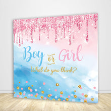 Load image into Gallery viewer, Boy or Girl Gender Reveal Backdrop-ubackdrop