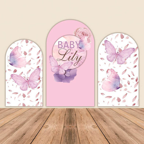 Butterfly Baby Shower Chiara Arch Backdrop Covers-ubackdrop