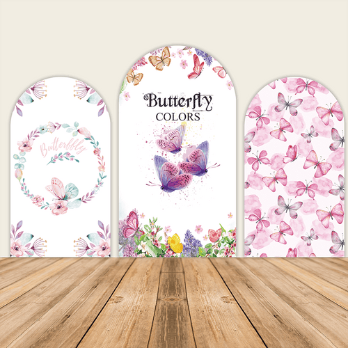 Butterfly Birthday Chiara Arch Backdrop Covers-ubackdrop
