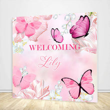Load image into Gallery viewer, Butterfly Baby Shower Backdrop-ubackdrop