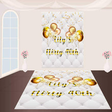 Load image into Gallery viewer, Custom 40th Birthday Floor Decals-ubackdrop