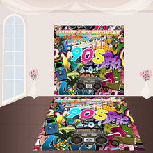 Load image into Gallery viewer, Custom 90S Floor Decals for Birthday Decoration-ubackdrop