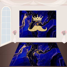Load image into Gallery viewer, Custom Removable Royal Blue Floor Decals for Birthday Decoration-ubackdrop