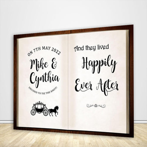 Custom Wedding Storybook Backdrop - Designed, Printed & Shipped-ubackdrop