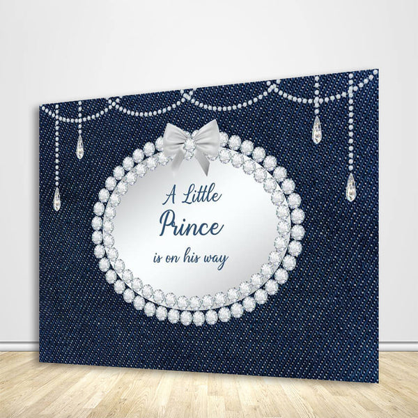 Denim And Diamonds Theme Party Backdrop Ubackdrops 7917