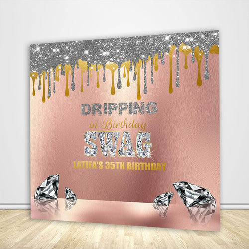 Diamond Birthday Backdrop-ubackdrop