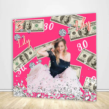 Load image into Gallery viewer, Pink Diamonds 30th Birthday Backdrop-ubackdrop