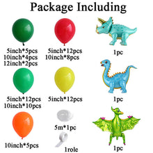 Load image into Gallery viewer, Dinosaur Birthday Balloon Garland Arch Kit-ubackdrop