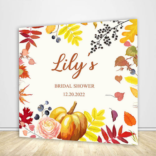 Fall Themed Bridal Shower Backdrop-ubackdrop