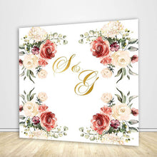 Load image into Gallery viewer, Floral Wedding Backdrop-ubackdrop