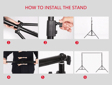 Load image into Gallery viewer, Framework Telescopic Stand Adjustable Photographic Backdrop Display Stand-ubackdrop