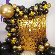 Load image into Gallery viewer, Gold Shimmer Wall Panels – Easy Setup Wedding/Event/Theme Party Decorations-ubackdrop
