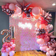 Load image into Gallery viewer, Gradient Pink Shimmer Wall Panels, Easy Setup Party Decorations-ubackdrop