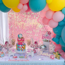 Load image into Gallery viewer, Gradient Pink Shimmer Wall Panels, Easy Setup Party Decorations-ubackdrop