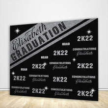 Load image into Gallery viewer, Graduation Backdrop 2022 Step and Repeat - Designed, Printed &amp; Shipped-ubackdrop