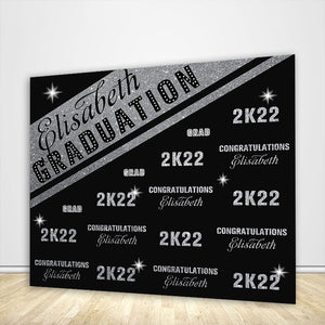 Graduation Backdrop 2022 Step and Repeat - Designed, Printed & Shipped-ubackdrop