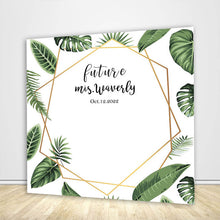 Load image into Gallery viewer, Greenery Wedding Backdrop Printed Fabric Backdrop, Engagement Party Personalized Backdrop-ubackdrop