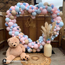 Load image into Gallery viewer, 6.5ft Party &amp; Hoop Balloon Heart Shape Loop Flower Arch Photo Booth Backdrop Stand Heart Backdrop-ubackdrop