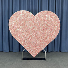Load image into Gallery viewer, Party &amp; Hoop Balloon Heart Shape Loop Flower Arch Photo Booth Backdrop Stand Heart Backdrop-ubackdrop