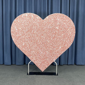 Party & Hoop Balloon Heart Shape Loop Flower Arch Photo Booth Backdrop Stand Heart Backdrop-ubackdrop