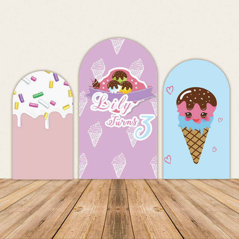 Ice Cream Chiara Arch Backdrop Covers-ubackdrop