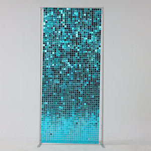 Lake Blue Shimmer Wall Panels – Easy Setup Wedding/Event/Theme Party Decorations-ubackdrop