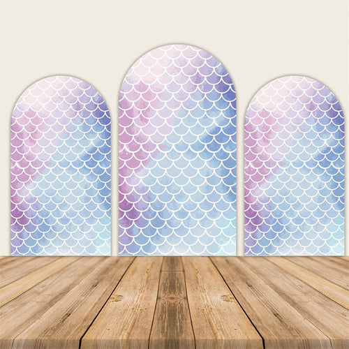 Mermaid Scales Chiara Arch Wall Covers-ubackdrop