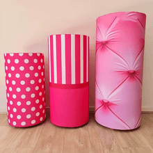 Load image into Gallery viewer, Minnie Mouse Utility Pedestal Covers Plinth Cover Printed Fabric Pedestal Cover-ubackdrop