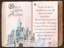 Load image into Gallery viewer, Once Upon a Time Storybook Backdrop for Girl&#39;s Birthday Party Decoration-ubackdrop