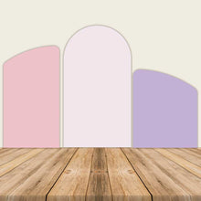 Load image into Gallery viewer, Pink Purple Baby Shower Birthday Chiara Arched Wall Covers-ubackdrop