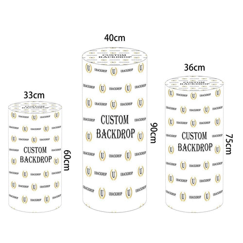 Custom Utility Pedestal Covers Plinth Cover Printed Fabric Pedestal Cover-ubackdrop