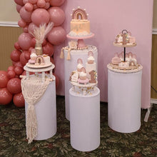 Load image into Gallery viewer, Pure White Utility Pedestal Covers Plinth Cover Printed Fabric Pedestal Cover-ubackdrop